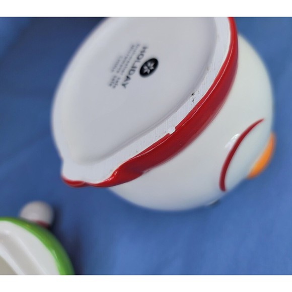 Christmas Sugar Bowl & Creamer Frosty the Snowman Holiday Set - Picture 8 of 8